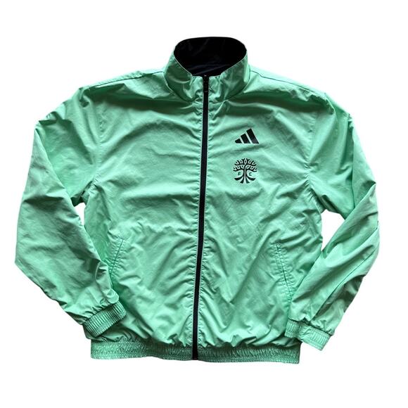 Adidas Austin FC Reversible Green/Black Anthem Jacket Size Medium Soccer MLS - Picture 4 of 9